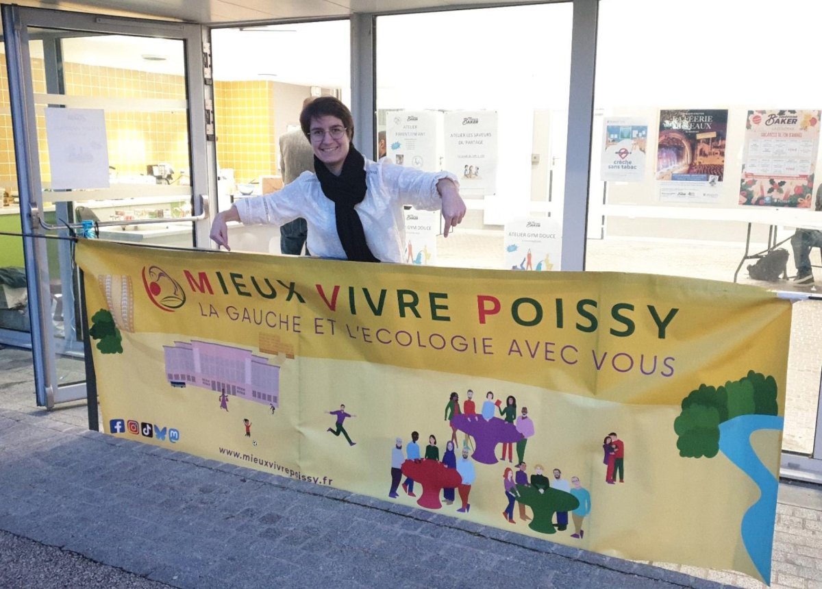 la banderole MVP devant l'espace Joséphine Baker