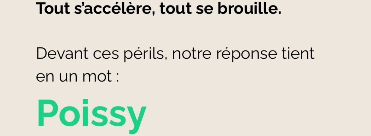 Discours de Mathieu Paranthoën le 8 décembre : notre réponse, Poissy