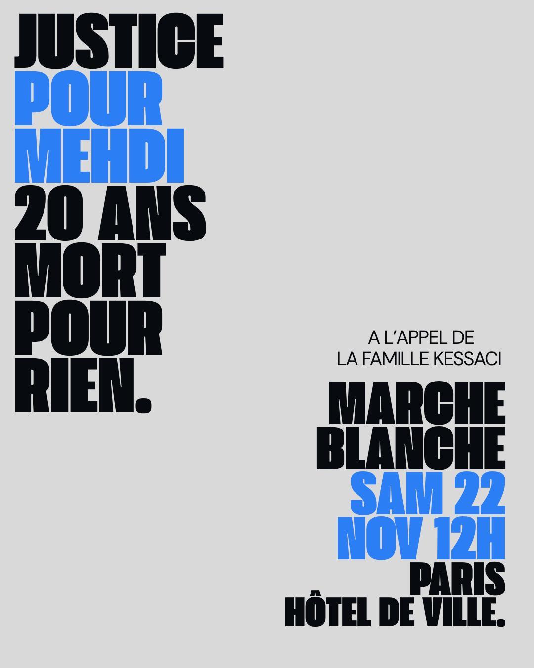 Hommage à Mehdi Kessaci